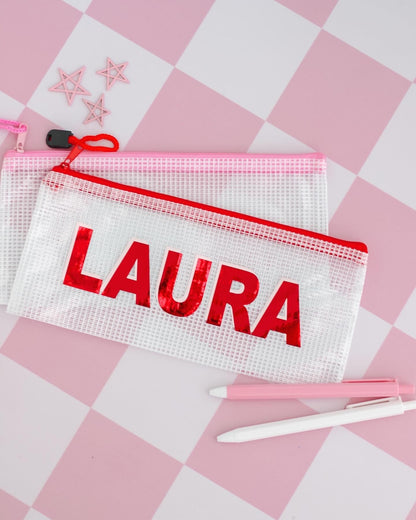 Estuche Clear con Zipper