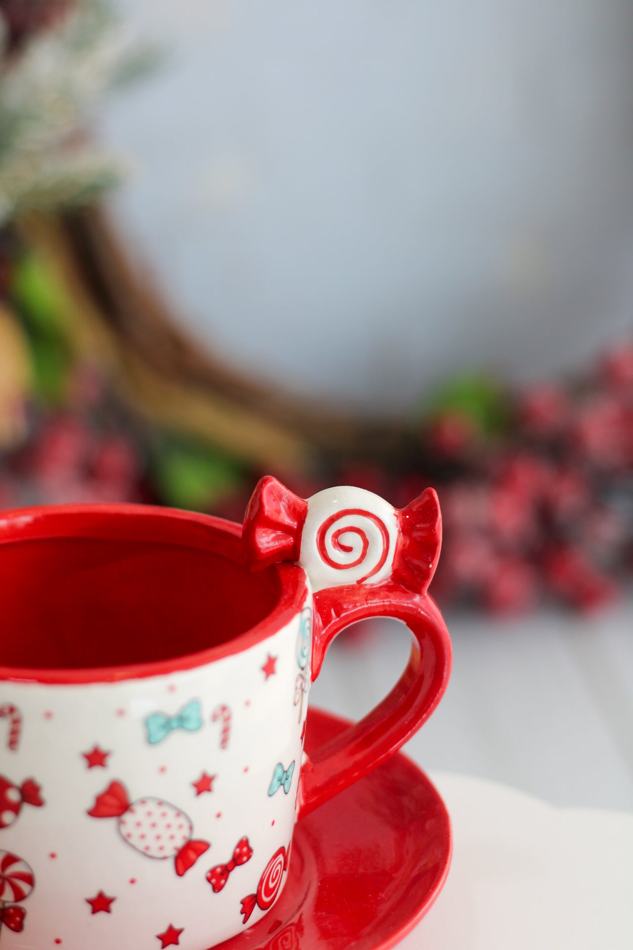 Candycane Christmas Mug