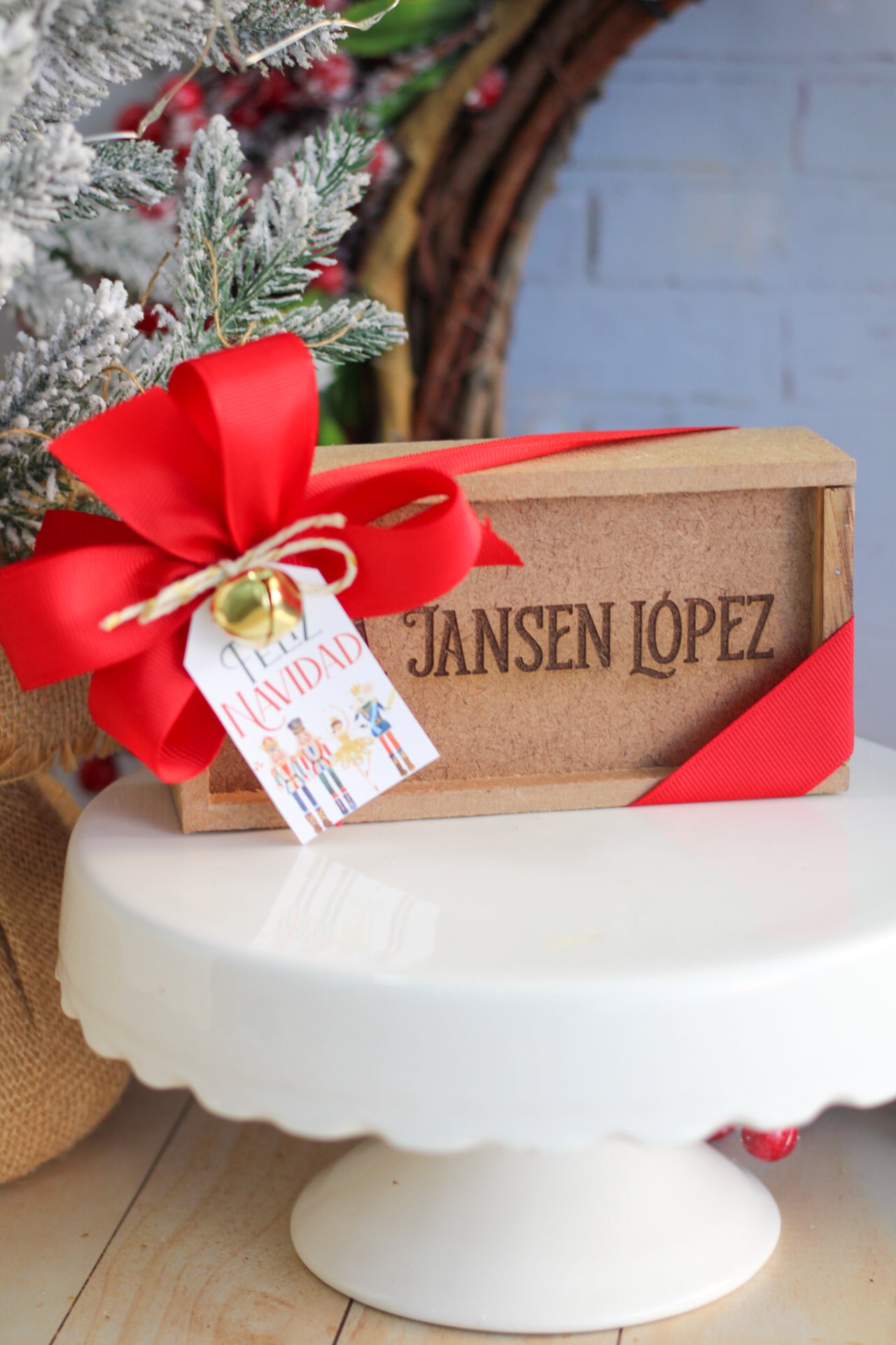 Gift Set Cucharitas Flower Teaspoon Set - Ed. Navidad (Wooden Box)