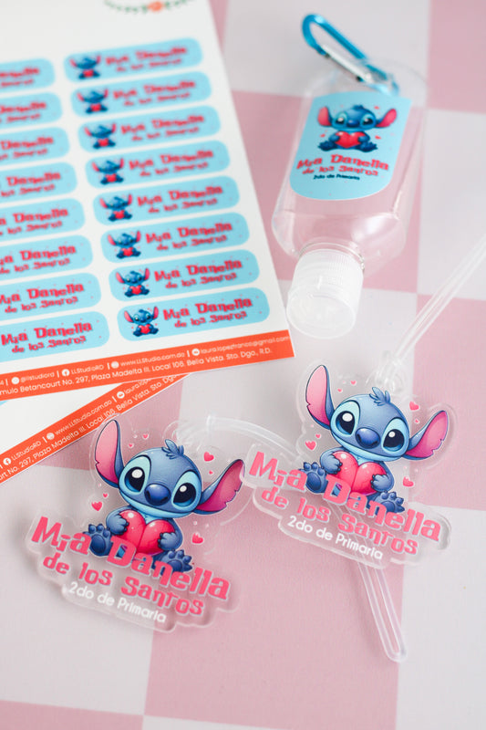 BACK TO SCHOOL Set - Stitch Pink (Troquelado)