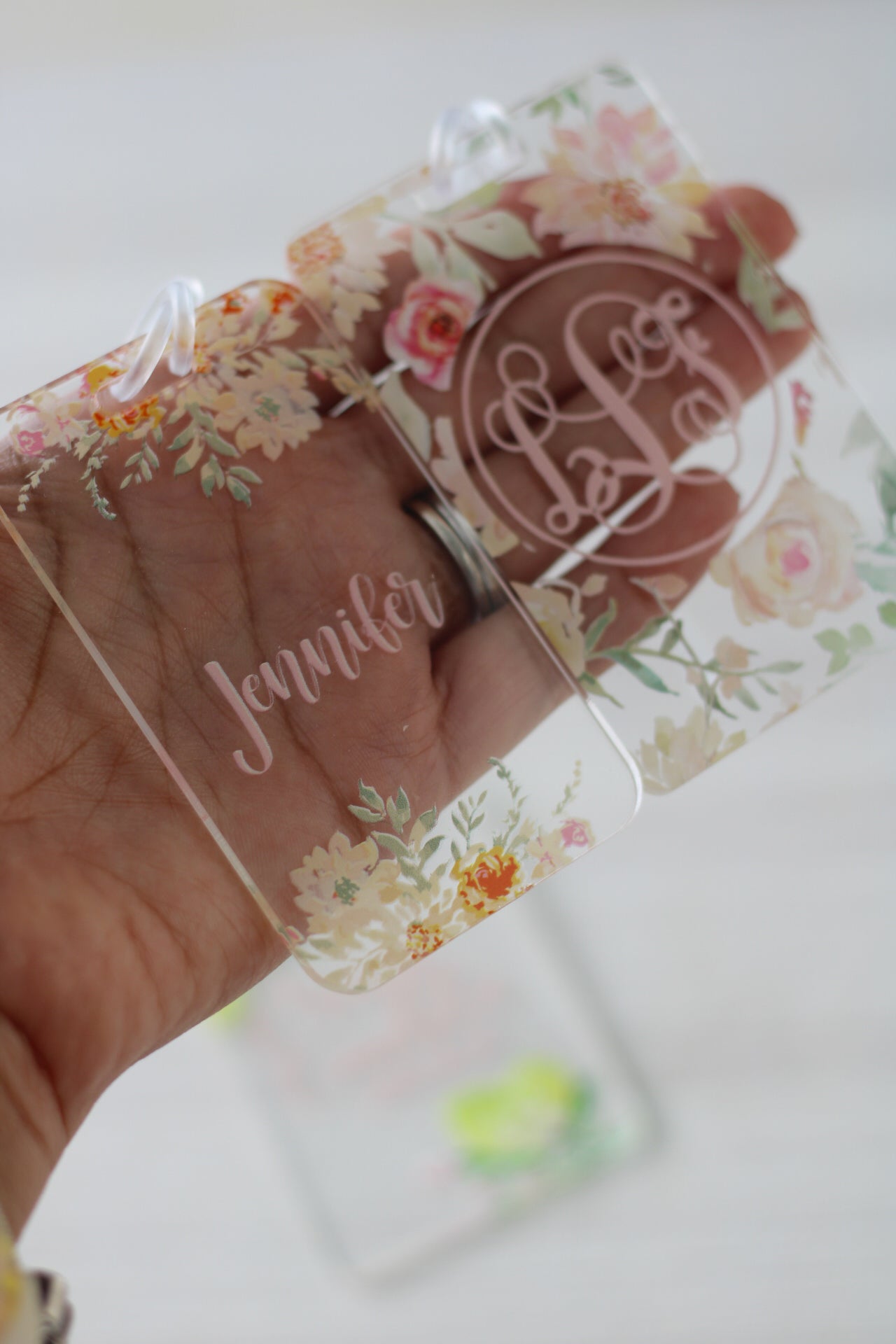 Bonjour Dalia Luggage Tags | Monogram