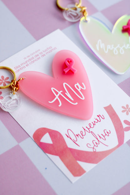 Llavero "Heart contra el Cancer"