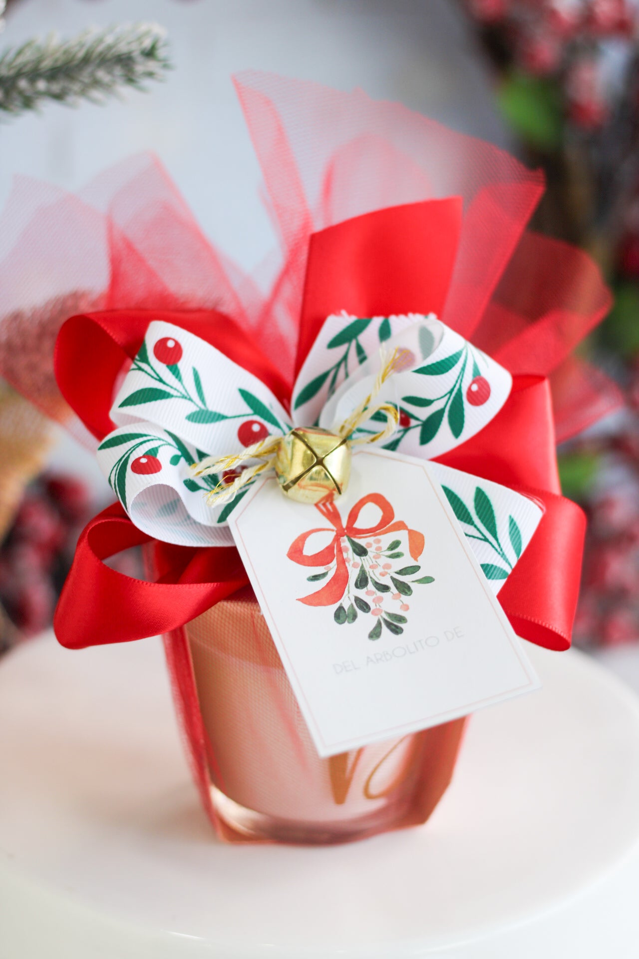 Luce di Vita - Vela Personalizada (Christmas Edition) - Mistletoe