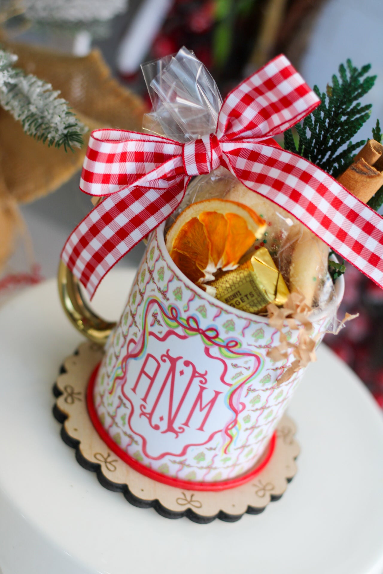 Festive Ribbons Mug - Full Gift Set