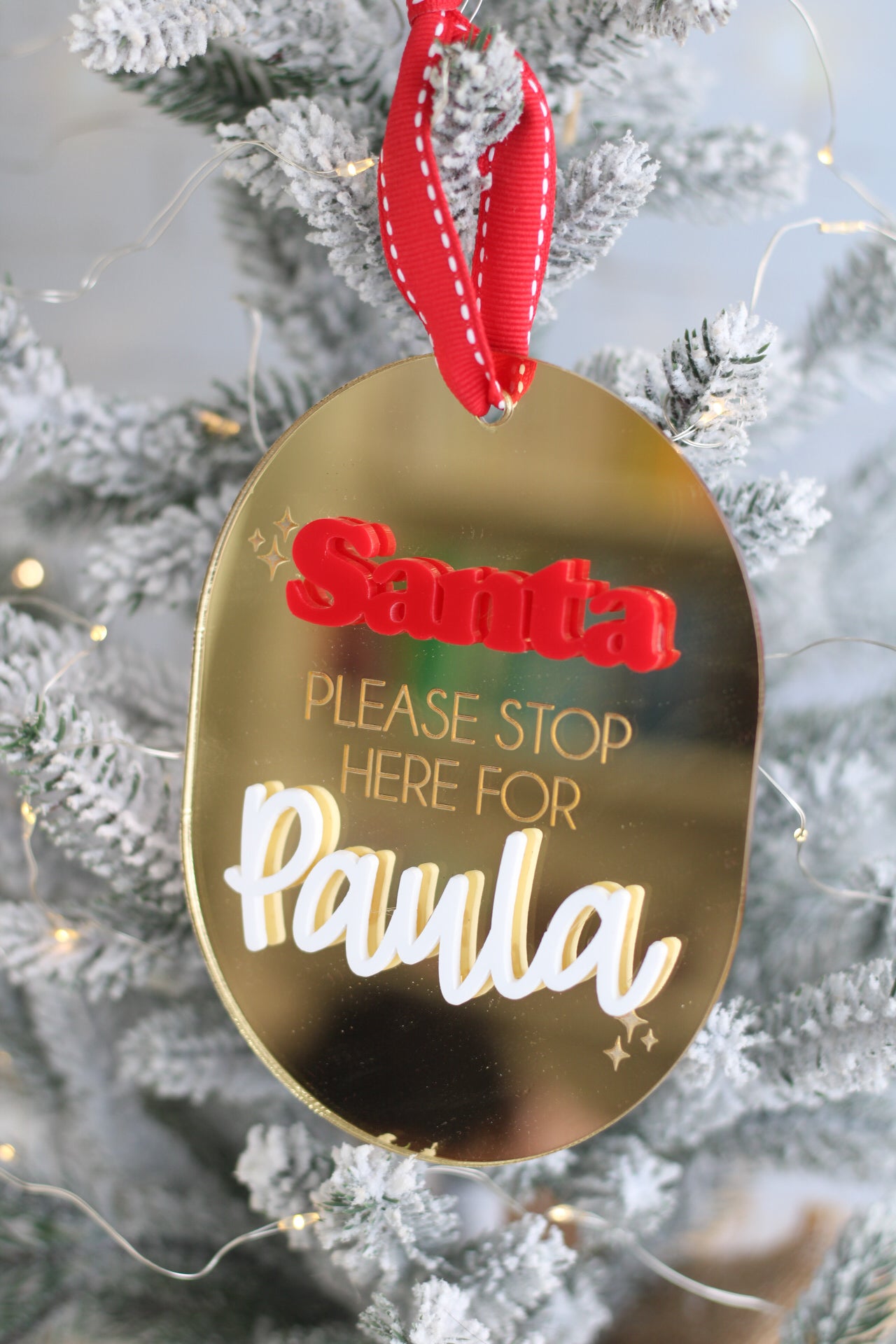 Santa Stop Here Sign