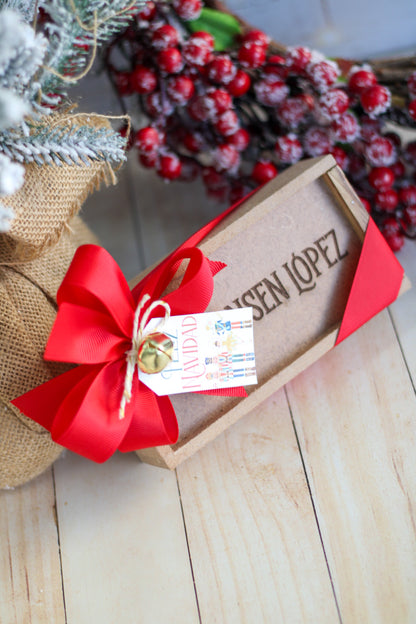 Gift Set Cucharitas Flower Teaspoon Set - Ed. Navidad (Wooden Box)