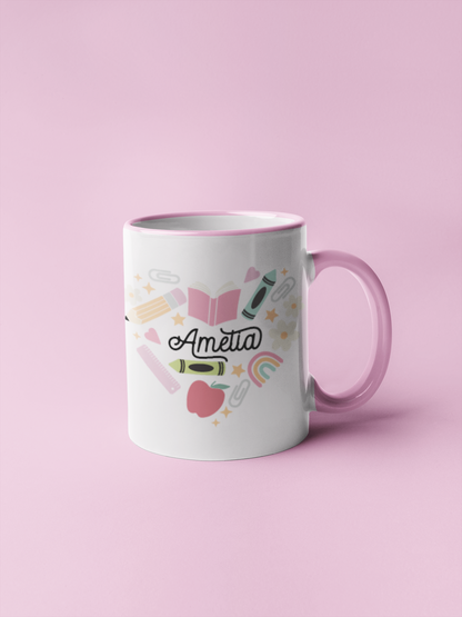 Mug - "Heart Teacher" Teachers Faves