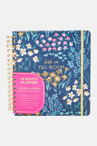 Planner 18 Meses - Live in Full Bloom