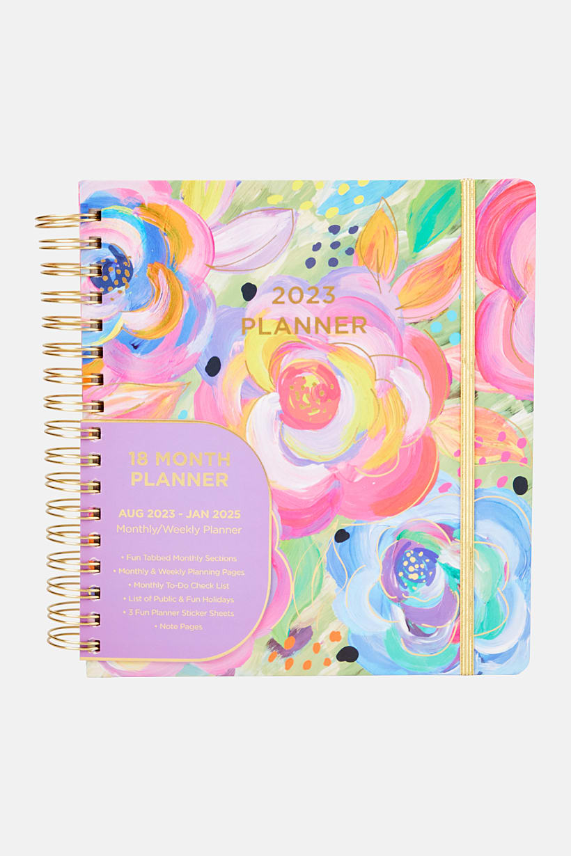 Planner 18 Meses - Watercolor Flowers