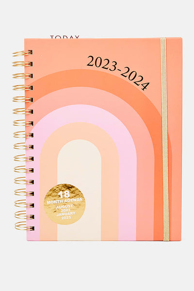 Planner 18 Months -  Colorblock Rainbow