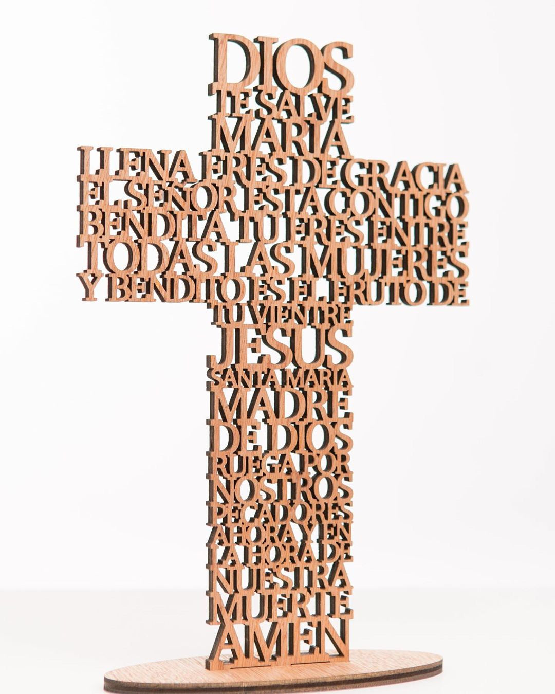 Cruz Oración de Personalizada (Troquelada) Grande 14"