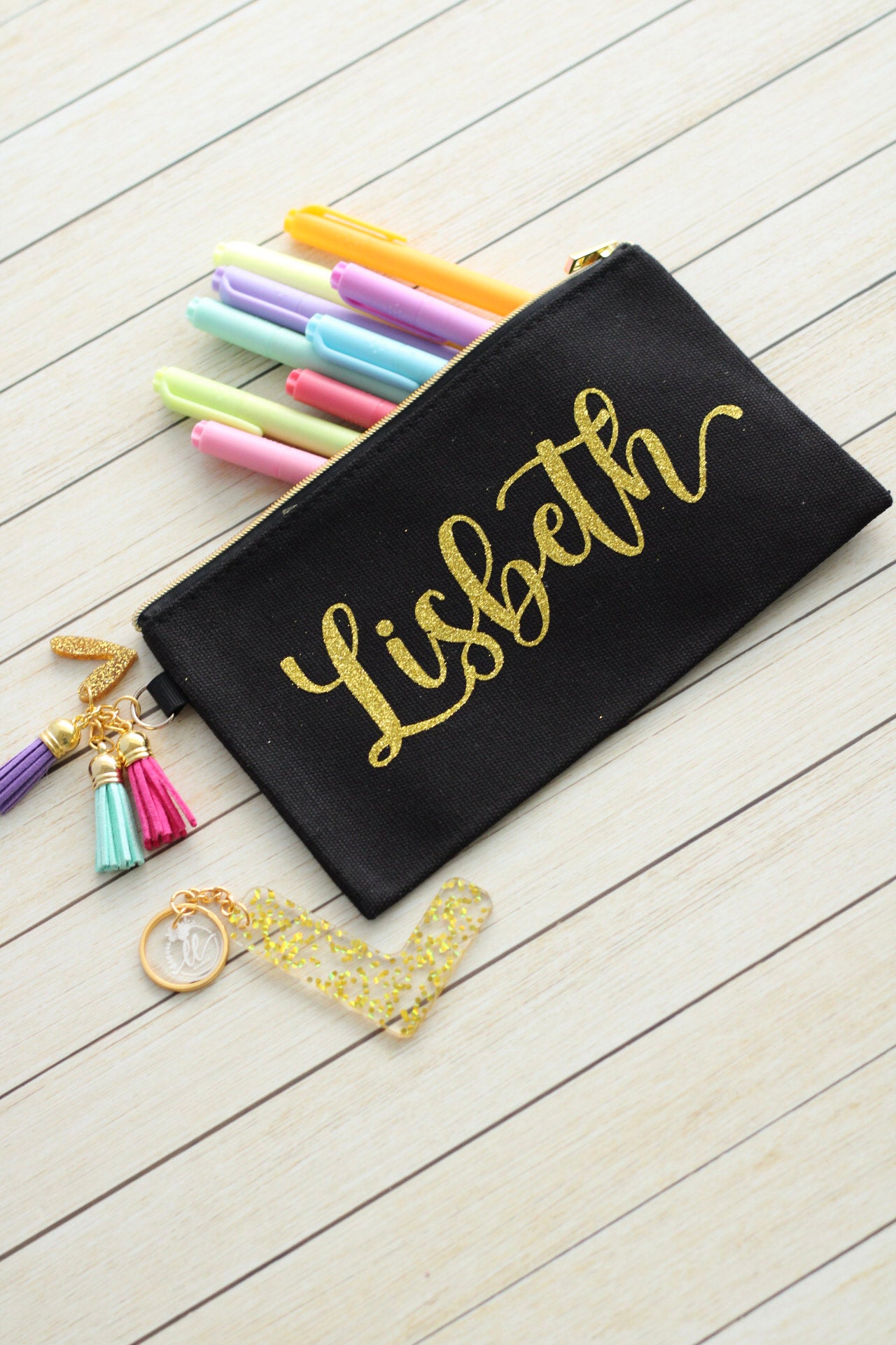 Estuche / Cosmetiquera Personalizado c/ Borlas