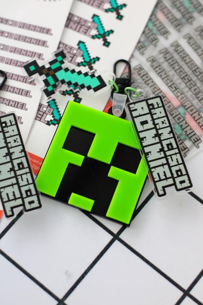 BACK TO SCHOOL Deluxe Set - Creeper Minecraft - LL Studio