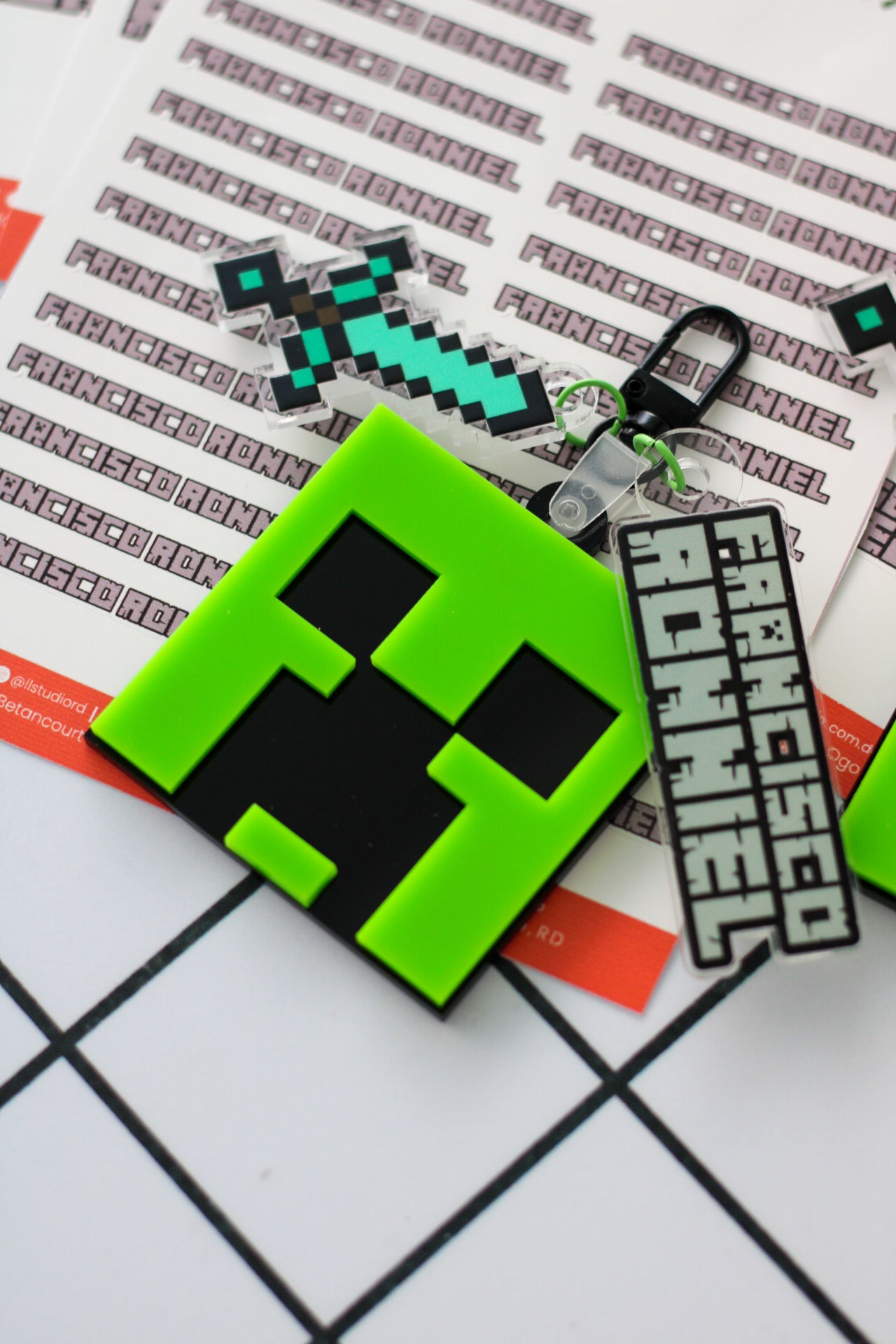 BACK TO SCHOOL Deluxe Set - Creeper Minecraft - LL Studio