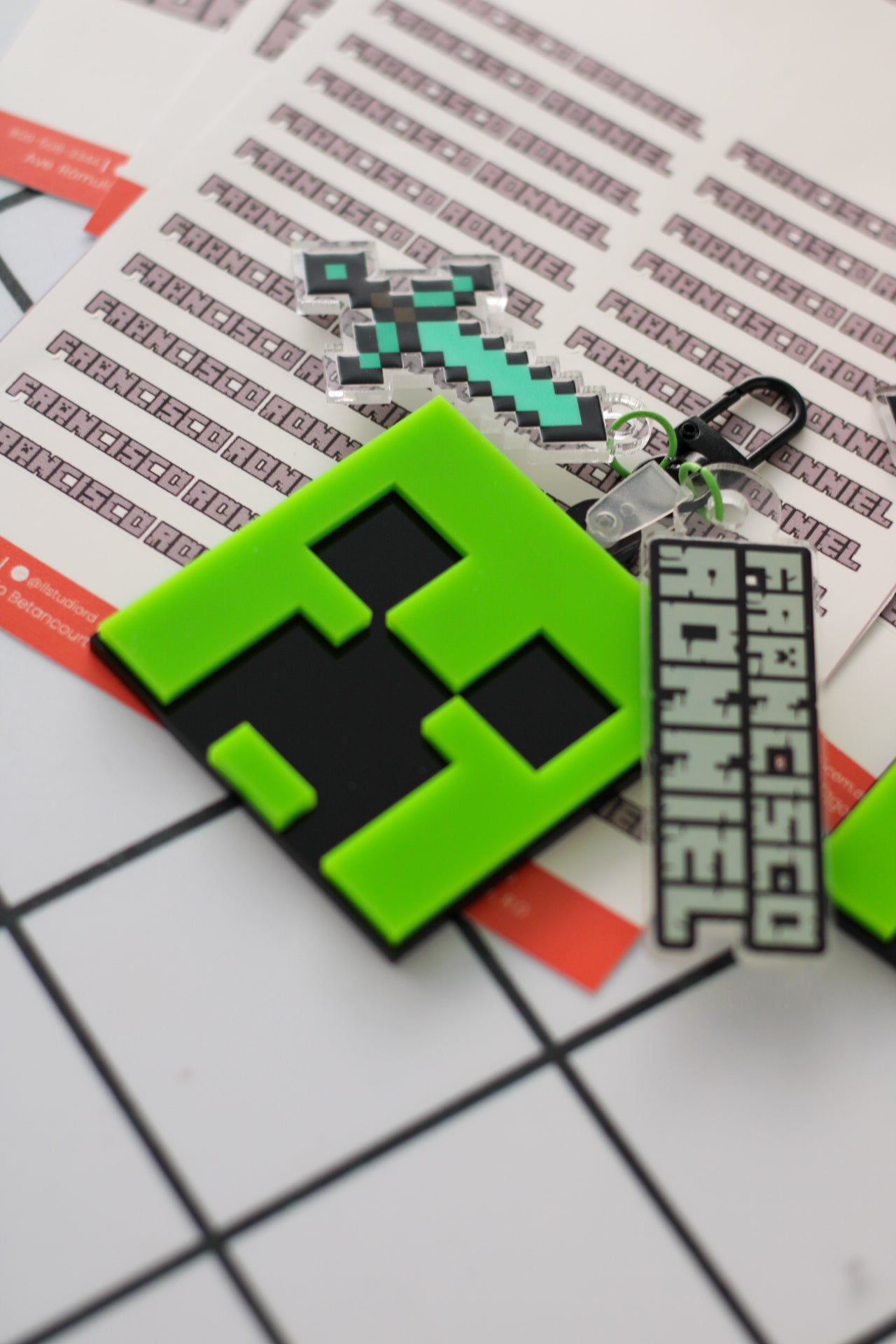 BACK TO SCHOOL Deluxe Set - Creeper Minecraft - LL Studio