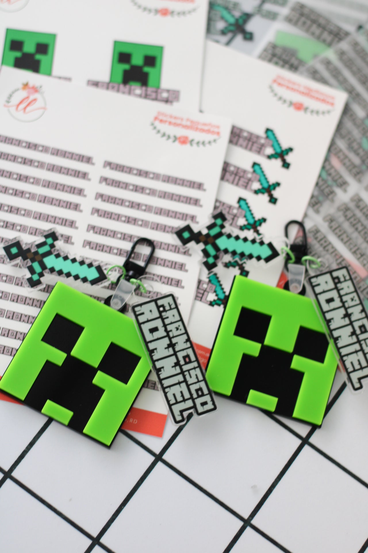 BACK TO SCHOOL Deluxe Set - Creeper Minecraft - LL Studio