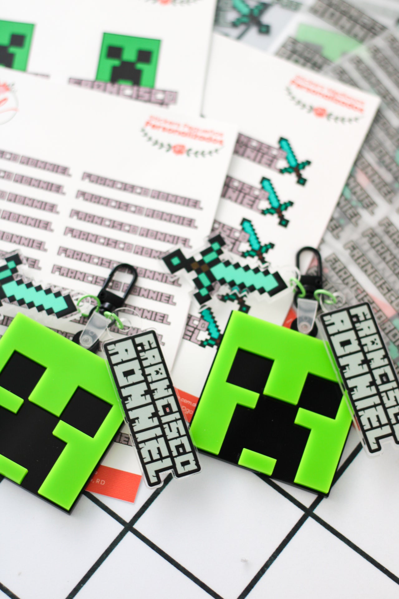 BACK TO SCHOOL Deluxe Set - Creeper Minecraft - LL Studio