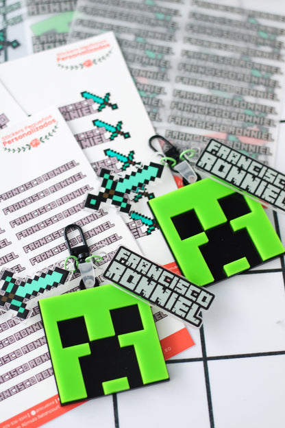 BACK TO SCHOOL Deluxe Set - Creeper Minecraft - LL Studio