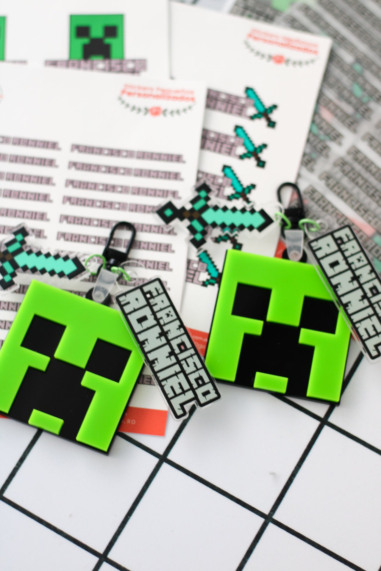 BACK TO SCHOOL Deluxe Set - Creeper Minecraft - LL Studio