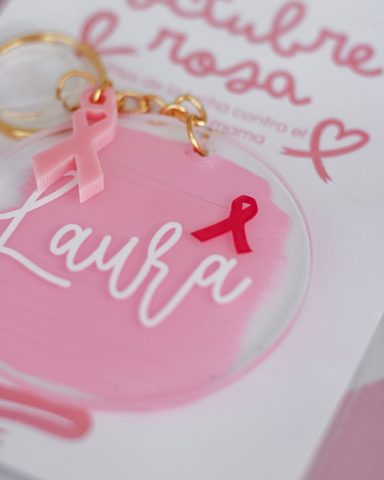Llavero Paint My Name - ELLAS CONTRA EL CANCER