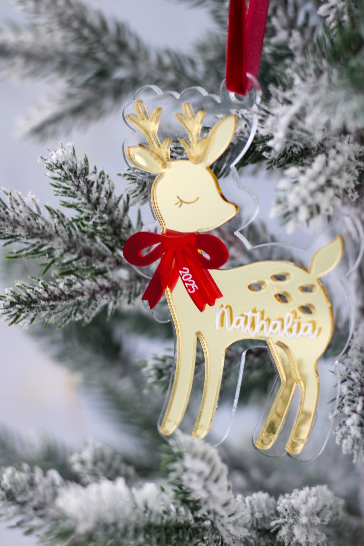 Ornamento Navideño Little Deer Bow - LL Studio