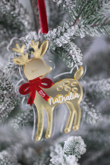 Ornamento Navideño Little Deer Bow - LL Studio