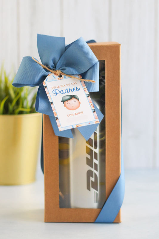 Gift Set - Metallic Water Bottle - Edición Padres