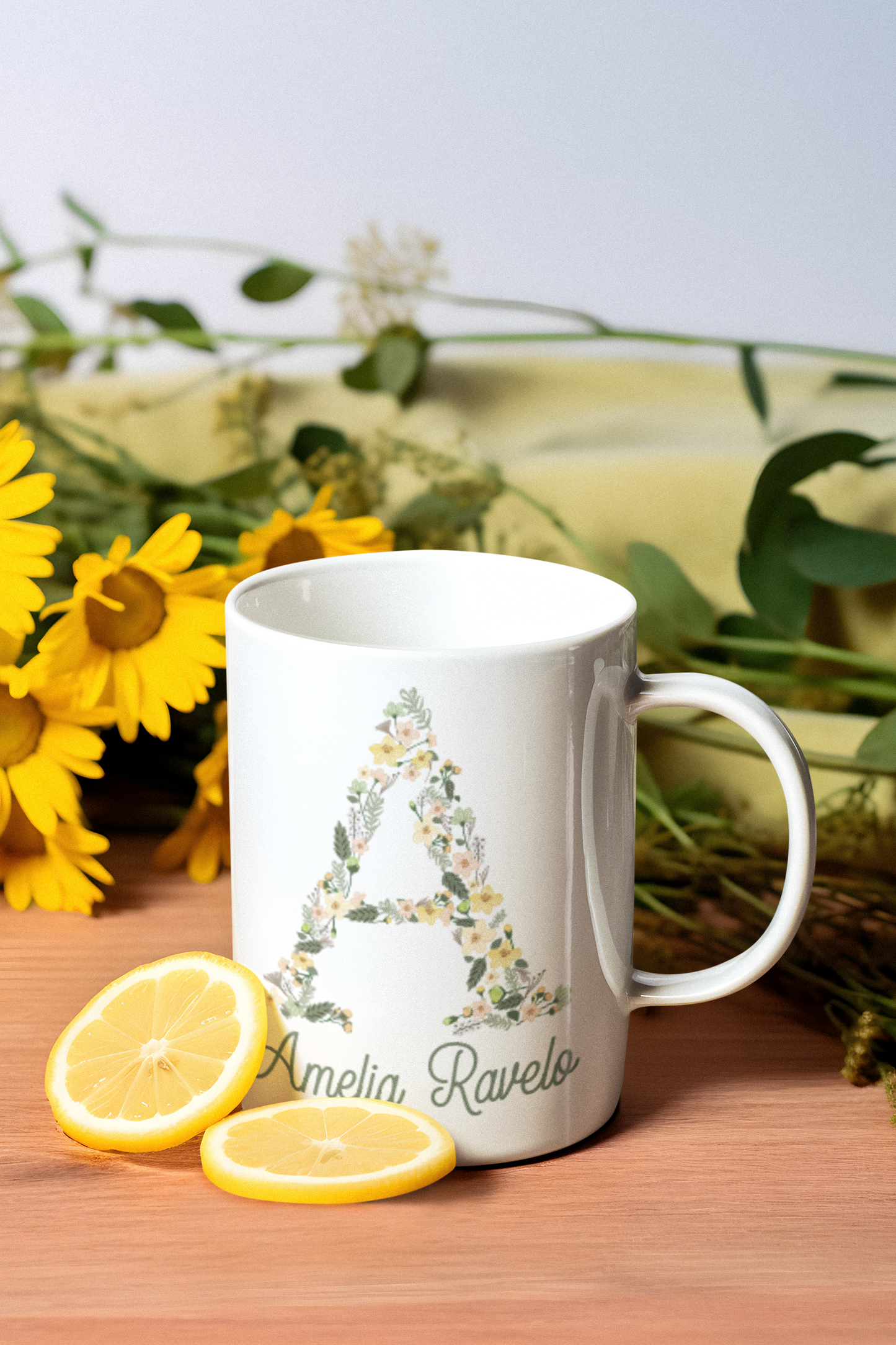 Blooming Letter - Mug