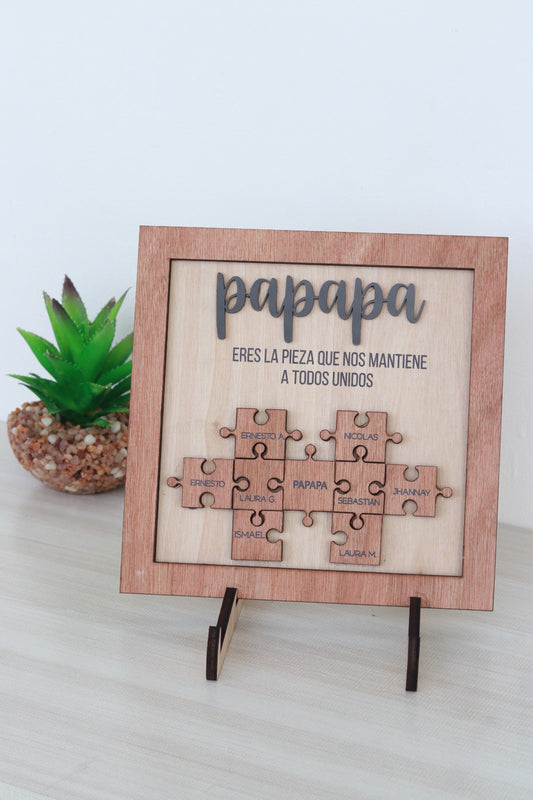 Cuadrito Papá nos mantiene Unidos