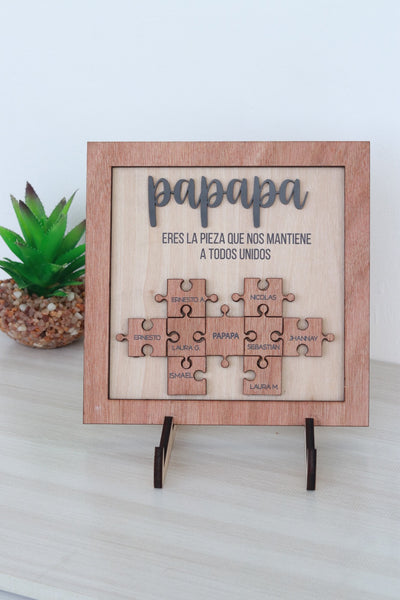 Cuadrito Papá nos mantiene Unidos