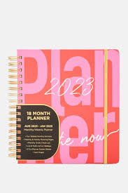 Planner 18 - Pink and Red