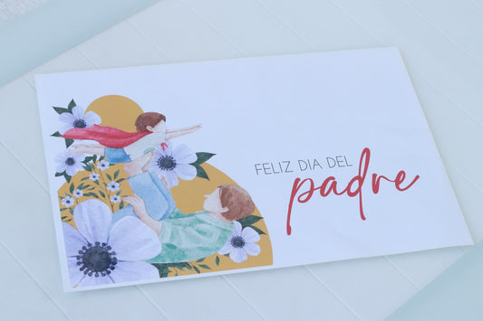 Individual desechable Día del Padre Mi Héroe floral - LL Studio