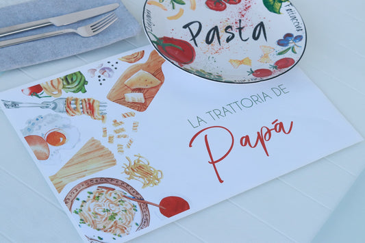Individual desechable Día del Padre La Trattoria de Papá - LL Studio
