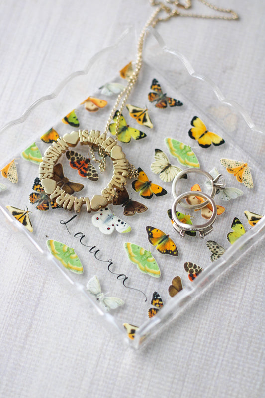 Acrylic Trinket Tray Farfalle - LL Studio