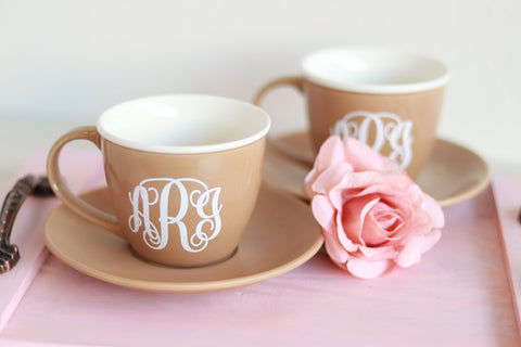Set de Tazas “Miranda” con Monograma