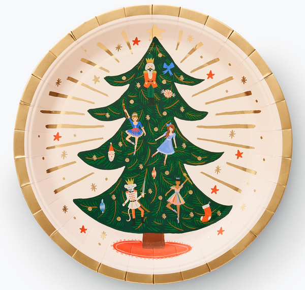 Rifle Paper Co. - Holiday Large Plates - Nutcracker