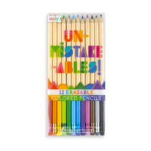 OOLY - UnMistakeable Erasable Colored Pencils - Set of 12