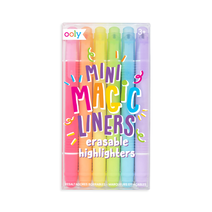 OOLY - Mini Magic Liners Erasable Highlighters - Set of 6