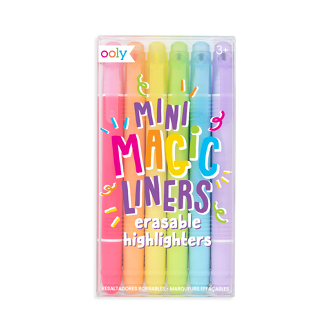 OOLY - Mini Magic Liners Erasable Highlighters - Set of 6