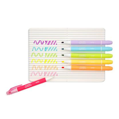 OOLY - Mini Magic Liners Erasable Highlighters - Set of 6