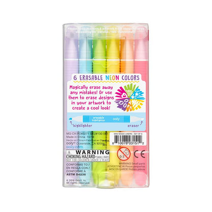 OOLY - Mini Magic Liners Erasable Highlighters - Set of 6