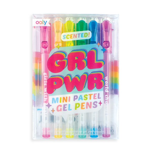 OOLY - Grl Pwr Mini Scented Pastel Gel Pens - Set of 6