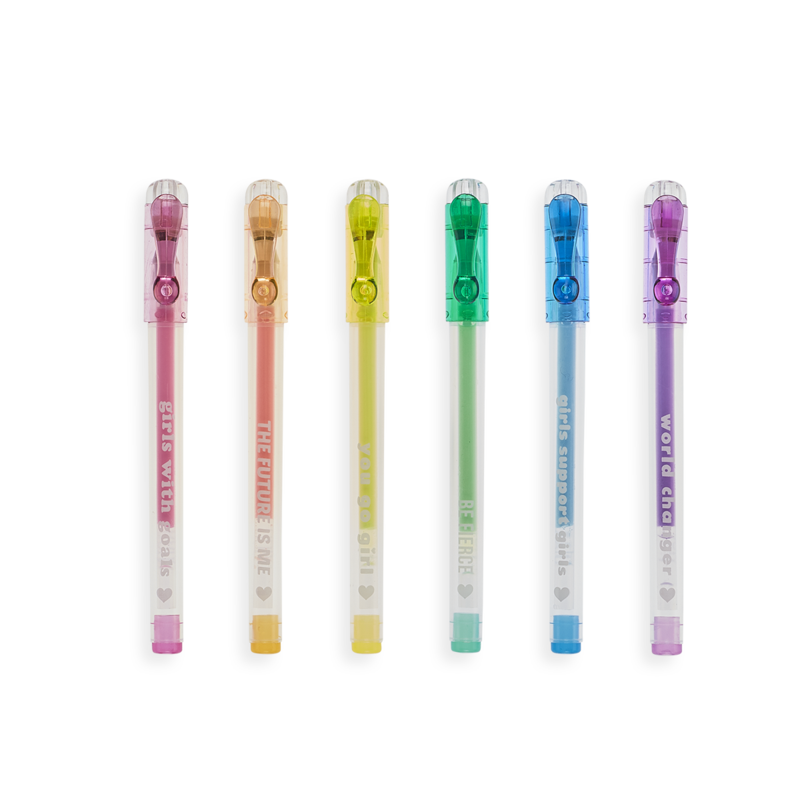 OOLY - Grl Pwr Mini Scented Pastel Gel Pens - Set of 6