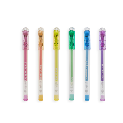 OOLY - Grl Pwr Mini Scented Pastel Gel Pens - Set of 6