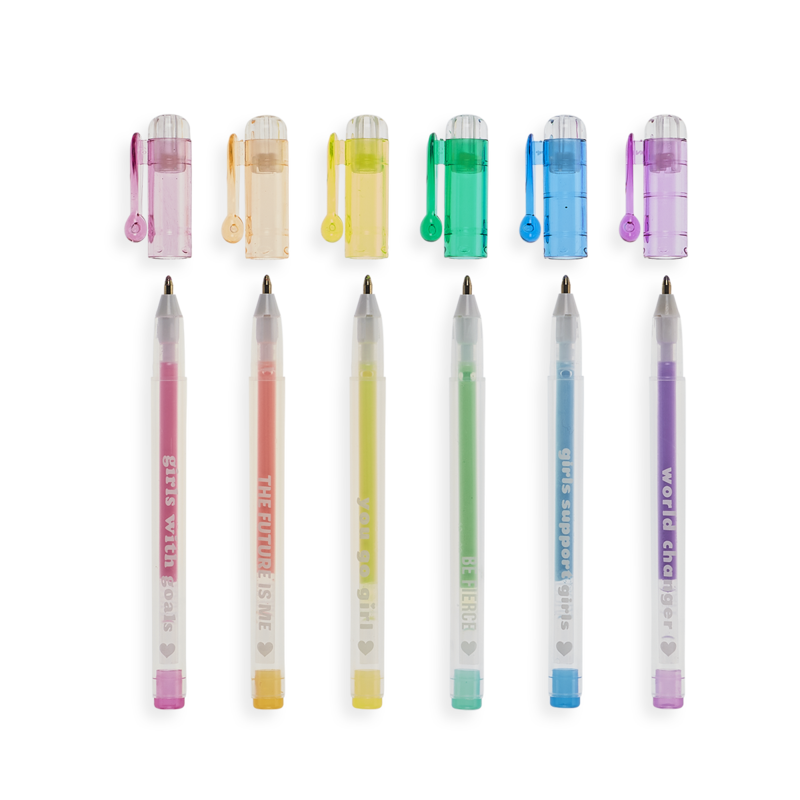OOLY - Grl Pwr Mini Scented Pastel Gel Pens - Set of 6