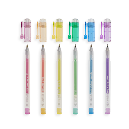 OOLY - Grl Pwr Mini Scented Pastel Gel Pens - Set of 6