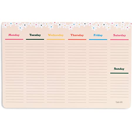 Ban.Do - WEEK-TO-WEEK MEGA DESK NOTEPAD - DAISIES
