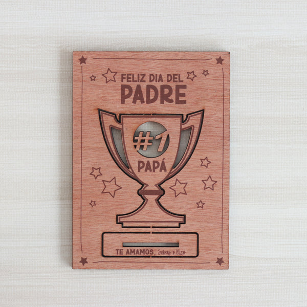 Cuadrito Trofeo "Número 1 Papá"