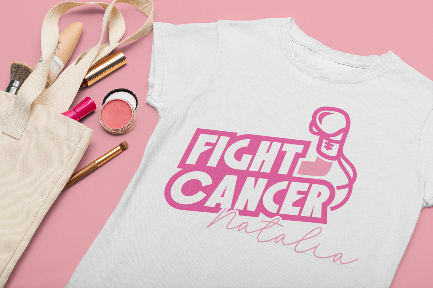 T-Shirt Fight Cancer - Ellas Contra el Cáncer
