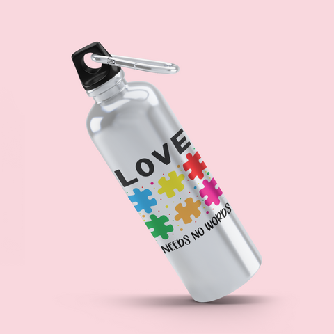 Botella Metálica “Autism Awareness” - Love needs NO words.